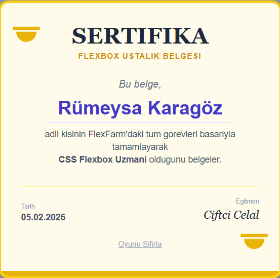 FlexFarm Sertifikası